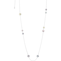 优游FLOWER<span class="nowrap">系列</span> 项链, 红色18k金, 天使石, 玉髓, 玉石, 欧泊 - L603BC0700305