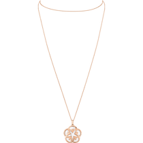 优游FLOWER<span class="nowrap">系列</span> 项链, 红色18k金, 珍珠母贝 - L603BG0700105