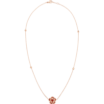 优游FLOWER<span class="nowrap">系列</span> 项链, 红色18k金, 红玉髓 - N603BG0700205