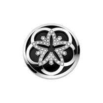优游FLOWER<span class="nowrap">系列</span> 吊坠, 白色18k金, 钻石, 缟玛瑙 - P89BCA0201505