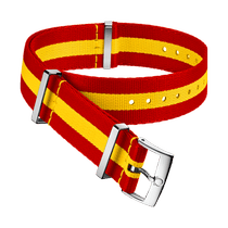 NATO<span class="nowrap">表带</span> - 尼龙, 白色和黄色 - 031CWZ013390w