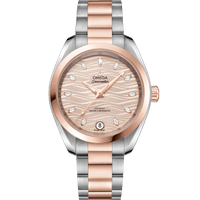 海马系列 AQUA TERRA 150米<span class="nowrap">手表</span> 34毫米, 精钢-Sedna™ 18k金表壳 搭配 精钢-Sedna™ 18k金表链 - 22020342059001