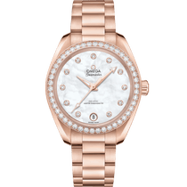海马系列 AQUA TERRA 150米<span class="nowrap">手表</span> 34毫米, Sedna™ 18k金表壳 搭配 Sedna™ 18k金表链 - 22055342055001