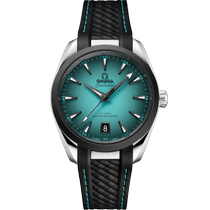 海马系列 AQUA TERRA 150米<span class="nowrap">手表</span> 38毫米, 精钢表壳 搭配 橡胶表带 - 22032382003001