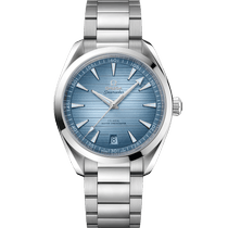 海马系列 AQUA TERRA 150米<span class="nowrap">手表</span> 41毫米, 精钢表壳 搭配 精钢表链 - 22010412103005