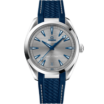 海马系列 AQUA TERRA 150米<span class="nowrap">手表</span> 41毫米, 精钢表壳 搭配 橡胶表带 - 22012412106001