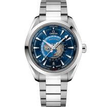 海马系列 AQUA TERRA 150米<span class="nowrap">手表</span> 43毫米, 精钢表壳 搭配 精钢表链 - 22010432203001