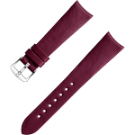 两件式<span class="nowrap">表带</span> - 勃艮第红色素革表带，搭配针扣 - 032Z017136W
