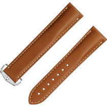 两件式<span class="nowrap">表带</span> - 金棕色皮表带，搭配折叠表扣 - 032CUZ007420W