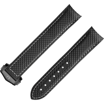 两件式<span class="nowrap">表带</span> - 玄色橡胶表带，搭配折叠表扣，合用于海马系列陆地宇宙600米手表 - 032CVZ009738W