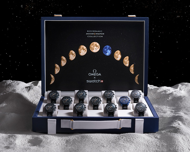 11 个 MoonSwatch Moonshine Gold 观光箱将在苏富比拍卖行动奥比斯拍卖